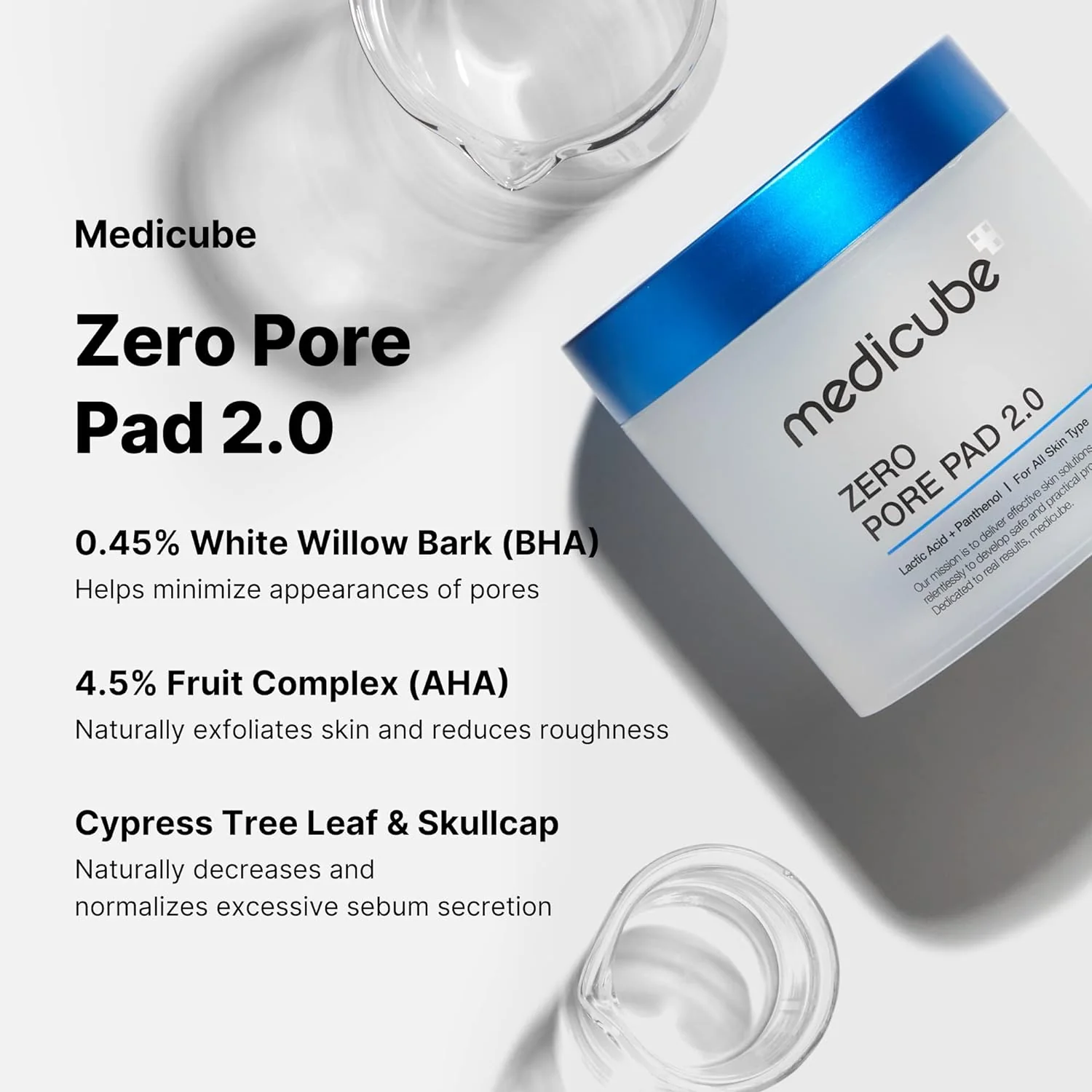 パック・フェイスマスク MEDICUBE ZERO PORE PAD 2.0 Amazon.com : Medicube Zero Pore Pads 2.0, Dual-Textured