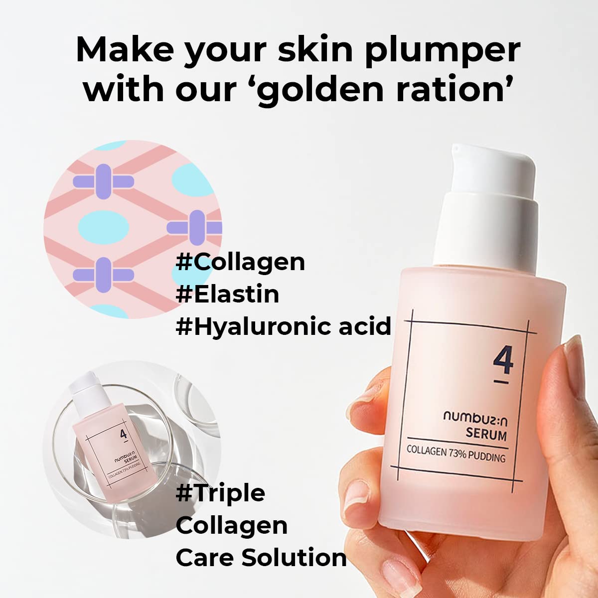 Numbuzin No.4 Collagen 73% Pudding Serum, 1.69 fl.oz / 50ml