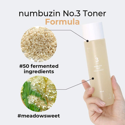 Numbuzin No.3 Super Glowing Essence Toner, 6.76 fl.oz / 200ml